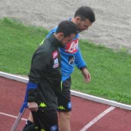 FOTO TN – Younes e Meret in campo: lavoro in palestra per i due infortunati