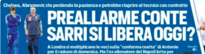 Sarri nervoso, la trattativa continua ma il Chelsea allerta Conte per il raduno del 9