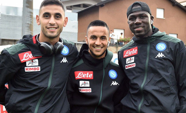 Tempi lunghi per il rientro di Ghoulam, cavigliere speciali a Dimaro. Bel messaggio di Koulibaly