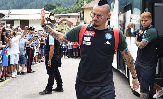 Ag. Hamsik: “Offerte arrivano ogni anno. Si trova bene nel nuovo ruolo. La verità su Lobotka”