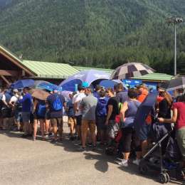 FOTO TN – Che fila per l’amichevole! A breve apertura cancelli: tantissimi tifosi per la gara col Gozzano