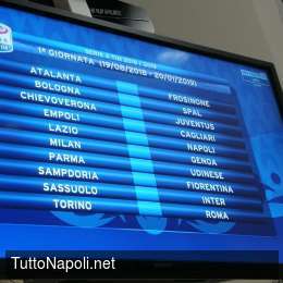 LIVE – Calendario, inizio terribile! Il Napoli partirà da Roma con la Lazio, poi Milan, Samp e Fiorentina! Lotito: “Partire col piede giusto!”