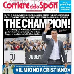 PRIMA PAGINA – CdS: ” ADL conferma il no a Cr7. Ora i tifosi della Juve pretendono la coppa dei sogni”