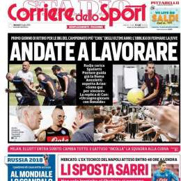 PRIMA PAGINA – CdS: “Ancelotti aspetta Arias, primo giorno di ritiro per le big”