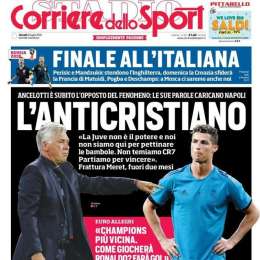 PRIMA PAGINA – CdS lancia Ancelotti vs Ronaldo: “L’anti-Cristiano!”