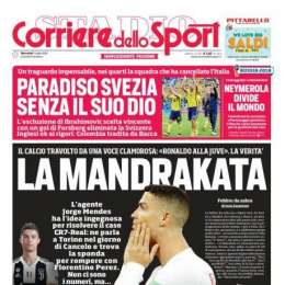 PRIMA PAGINA – CdS sul caso CR7-Juve: “La Mandrakata. Non ci sono i numeri, ma…”