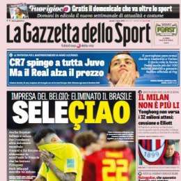 PRIMA PAGINA – Gazzetta: “CR7 spinge a tutta Juve. Ma il Real alza il prezzo”