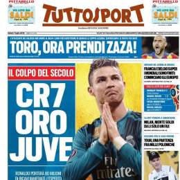 PRIMA PAGINA – Tuttosport: “Cr7 oro Juve: porterà 80mln di ricavi immediati”