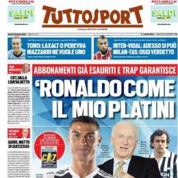 PRIMA PAGINA – Tuttosport svela: “Anche Pjanic nel mirino di Sarri”