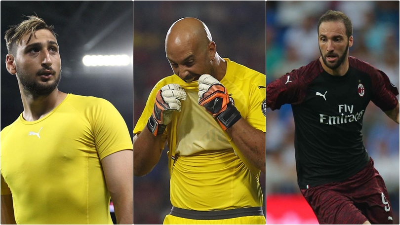 Donnarumma, Reina, Higuain: i Milannapoletani, chi più chi meno