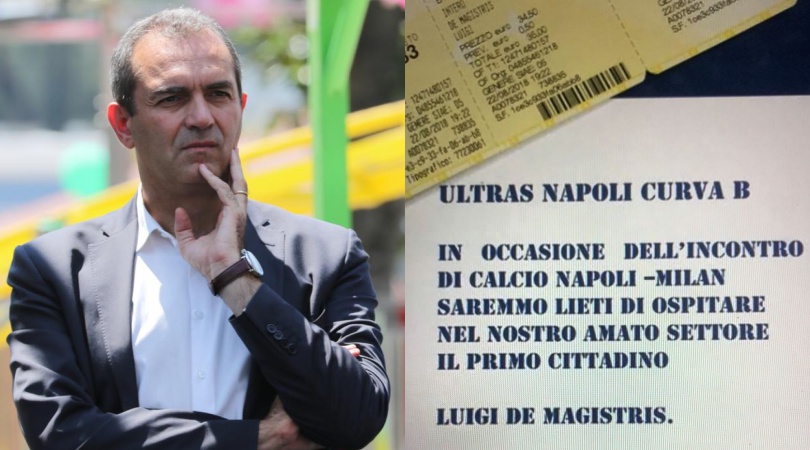 Napoli-Milan, i tifosi invitano il sindaco in curva