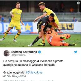 FOTO – Chievo, Sorrentino: “CR7 mi ha mandato un messaggio. Grazie leggenda”