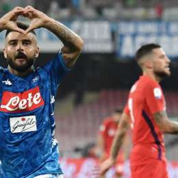 La SSC Napoli applaude Insigne: “E sono 50 in Serie A! Già due volte decisivo in quest’avvio…”