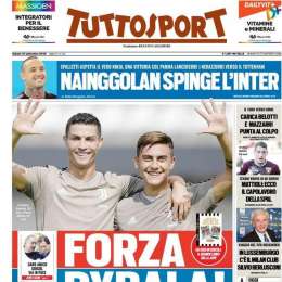 PRIMA PAGINA – Tuttosport sprona la Juve: “Forza Dybala!”