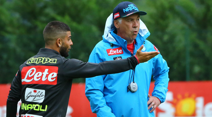 Ancelotti: «Innamorato del Napoli. Insigne? Ora deve fare il salto di qualità»