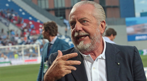 De Laurentiis: «Scudetto? Basta qualche passo falso della Juventus»