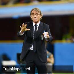 Mancini al San Paolo per Napoli-Sassuolo: visionerà cinque calciatori, due sono azzurri