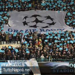 Mini-abbonamenti Champions e biglietti singoli Napoli-PSG: il San Paolo si riempie, disponibili la Posillipo e Distinti-Curve inferiori