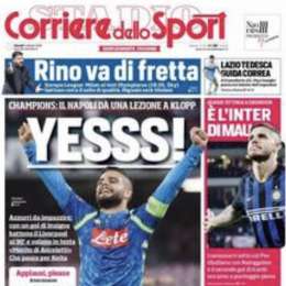 PRIMA PAGINA – CdS esulta per il successo del Napoli: “Yesss!”