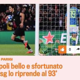 FOTO – Gazzetta titola: “Napoli bello e sfortunato”