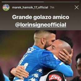 FOTO – “Grande golazo amico!”, Hamsik elogia Insigne: abbraccio speciale tra i due