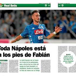 FOTO – In Spagna esaltano il momento di Fabian, Estadio Deportivo: “Napoli è ai suoi piedi”