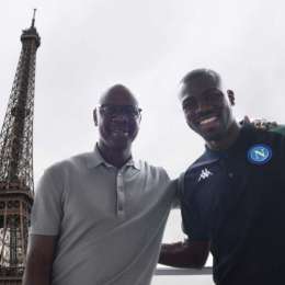 FOTO – Thuram incontra il suo vecchio allenatore Ancelotti e il suo “erede” Koulibaly