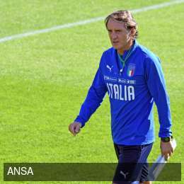 Italia, Mancini: “Giocheremo col tridente, alcuni giocheranno entrambe le partite”