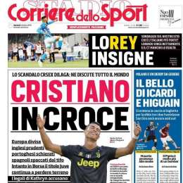 PRIMA PAGINA – CdS: “Lorey Insigne, Mancini lo esalta. Cr7 in croce, ne parla tutto il mondo”