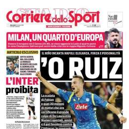 PRIMA PAGINA – CdS: “‘O Ruiz. La scalata di Fabian: lo spagnolo è diventato un idolo”