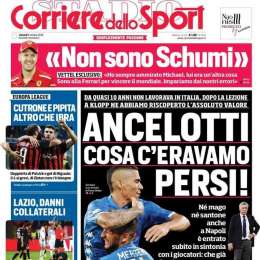 PRIMA PAGINA – Corriere dello Sport: “Ancelotti, cosa c’eravamo persi”