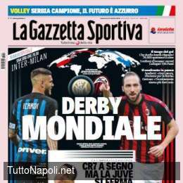 PRIMA PAGINA – Gazzetta: “CR7 a segno, ma la Juve si ferma. Napoli a -4!”