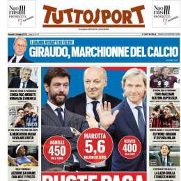 PRIMA PAGINA – Tuttosport: “Ancelotti, nuovo Napoli paradiso”