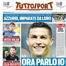 PRIMA PAGINA – Tuttosport: “Cr7 pronto a farsi interrogare per smentire la Mayorga”