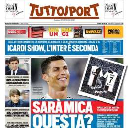 PRIMA PAGINA – Tuttosport: “Icardi show, l’Inter è seconda. Conte-Real, che dietrofront!”