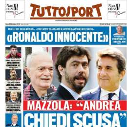 PRIMA PAGINA – Tuttosport: “Non si placano le polemiche per lo striscione su Superga”