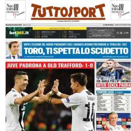 PRIMA PAGINA – Tuttosport: “Principe Carlo, Napoli a Parigi da leader”