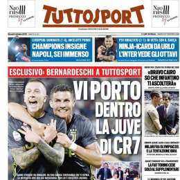 PRIMA PAGINA – Tuttosport titola: “Champions Insigne: Napoli, sei immenso!”