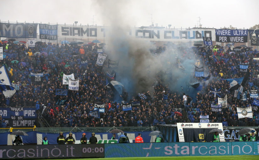 Gli ultras minacciano cori, rischio sospensione per Atalanta-Napoli