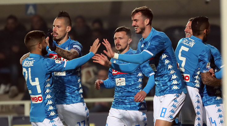 Atalanta-Napoli 1-2: con Milik è di nuovo secondo posto