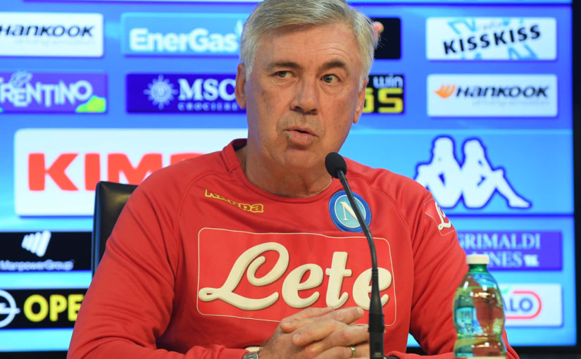 Napoli, Ancelotti: «Pensare alla Juventus rischia di demotivarci»