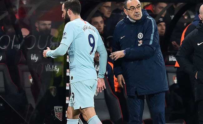 Chelsea-Tottenham: 0-0 a fine primo tempo. Sarri si mette le mani nei capelli per Higuain!