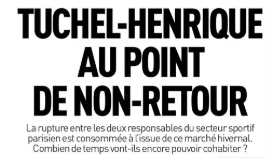 L’Equipe: “Al Psg è rottura totale per il mercato tra Tuchel e il ds Henrique”