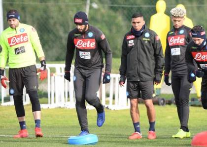 Verso Fiorentina-Napoli, le foto dell’allenamento