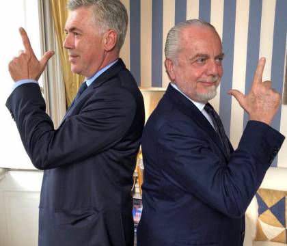 De Laurentiis: «Ancelotti lo voglio a vita a Napoli, alla Ferguson»