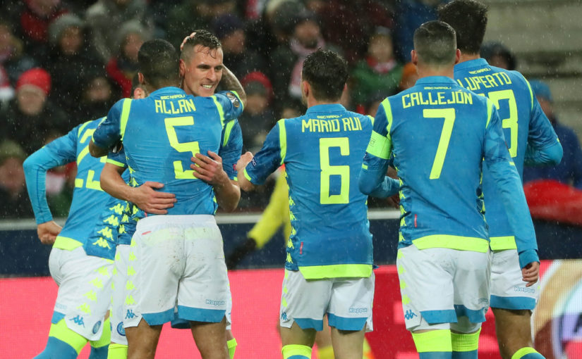 Salisburgo-Napoli 3-1: Milik porta Ancelotti ai quarti