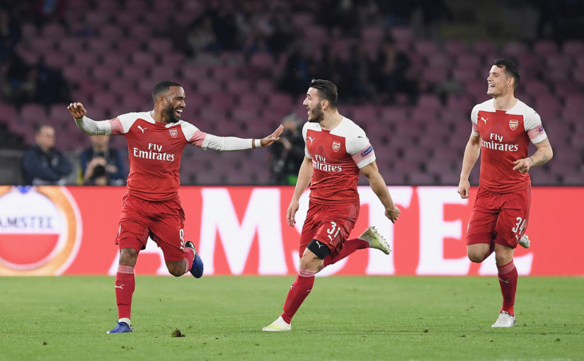 Napoli-Arsenal 0-1: basta Lacazette, Ancelotti eliminato