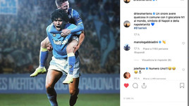 Napoli: gli auguri social di Maradona a Mertens