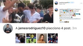 Zuniga a Napoli coi tifosi: James Rodriguez mette il like