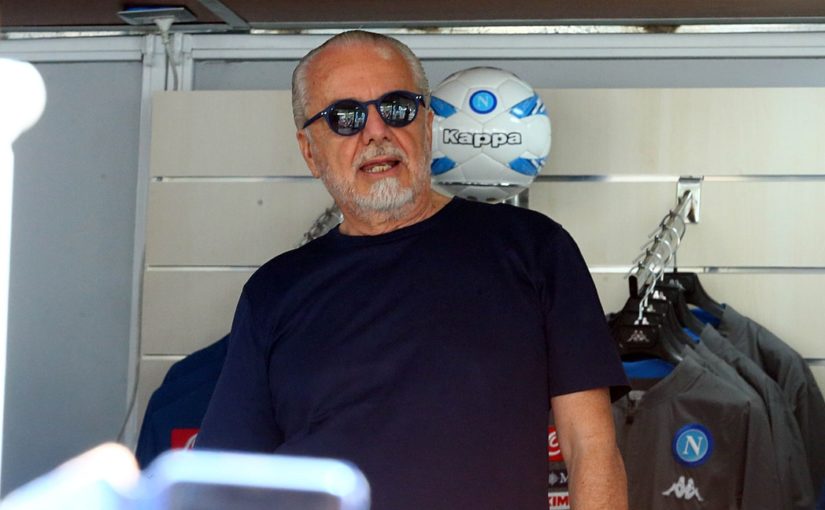 Napoli, De Laurentiis: “Insigne faccia l’uomo. Sarri? Non l’ho visto”